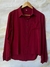 Camisa de fibrana bordo