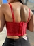 Corset importado rojo en internet