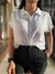 Camisa blanca topcrop corta