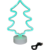 Lampara Led Arbol de Navidad Luz Verde de mesa 26cm - tienda online