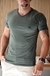 Camiseta Casual Masculina Acostamento Gola V - comprar online