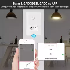 Imagem do Interruptor Inteligente c/ Tomada e App
