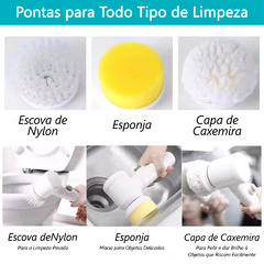 Escova Elétrica para Limpeza 5 em 1 - comprar online