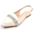 Sapatilha Slingback Creme Infinit Strass