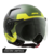 CASCO ABIERTO RS9 BULLET AMARILLO FLUO