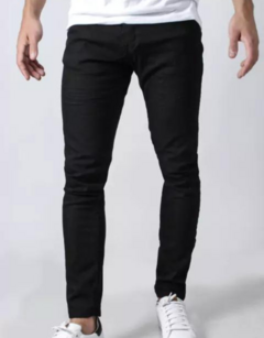 Jean hombre Black Semi Skinny Gabardina