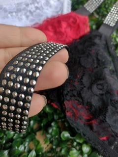 Bombi de puntilla con strass - comprar online