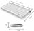 Mini Teclado Sem Fio Compacto e Mouse USB Wireless - ABNT2 - comprar online