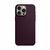 Capa Couro MagSafe para iPhone 13 ao 15 Pro Max - Roxo