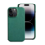 Capa Couro Premium para iPhone X ao 15 Pro Max - Verde