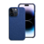 Capa Couro Premium para iPhone X ao 15 Pro Max - Azul