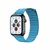 Pulseira para Apple Watch Couro Loop Magnética Azul Água