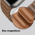 Pulseira Para Apple Watch Magnética Couro Elos Laranja - comprar online