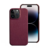 Capa Couro Premium para iPhone X ao 15 Pro Max - Vermelho Dark