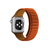 Pulseira Para Apple Watch Magnética Couro Elos Laranja