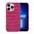 Capa Crocodilo para iPhone 7 ao 14 Pro Max - Pink