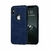 Capa Couro para iPhone 7 ao 15 Pro Max - Azul - loja online