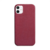 Capa Couro Premium para iPhone X ao 15 Pro Max - Vermelho Dark na internet