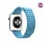 Pulseira para Apple Watch Couro Loop Magnética Azul Água - comprar online