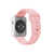 Pulseira Apple Watch Silicone Areia-Rosa