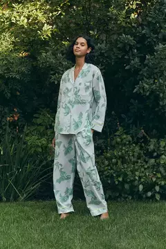 Buzios Long Set Pajamas Green