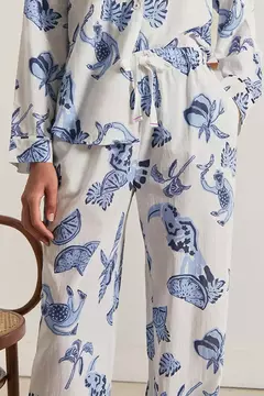 Buzios Long Set Pajamas Blue - comprar online