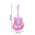 BRINQUEDO GUITARRA E MICROFONE INFANTIL MUSICAL ROSA na internet