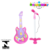 BRINQUEDO GUITARRA E MICROFONE INFANTIL MUSICAL ROSA - comprar online