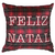 Almofada Natalina Xadrez - Feliz Natal