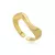 Anel Onda Banhado em Ouro 18K - comprar online