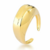 Anel Curva Alta Banhado em Ouro 18k - comprar online