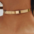 Aro choker grosso banhado em ouro 18k