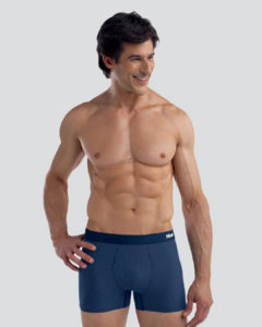 Cueca Boxer Microfibra Risca de Giz .