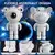 Astronauta Galaxy Starry Sky Projetor, Night Light, Controle Remoto, Foguete - OFERTA ALPHA