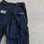 Calça Corteiz Black Green Logo Cargo na internet