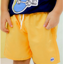 Short Tactel Liso - Amarelo