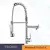 ULGKSD Bronze Kitchen Faucet 360 Rotate, Single Handle, Pull Down Spray Head, Torneira misturadora de água quente e fria para pia de cozinha - Construção Barata