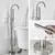 Single Handle Mixer Tap for Bathtub, 360 Rotation Spout with ABS Handshower, Black Bath Mixer, Floor Stand Bathtub na internet