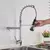 Imagem do ULGKSD Bronze Kitchen Faucet 360 Rotate, Single Handle, Pull Down Spray Head, Torneira misturadora de água quente e fria para pia de cozinha