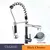 ULGKSD Bronze Kitchen Faucet 360 Rotate, Single Handle, Pull Down Spray Head, Torneira misturadora de água quente e fria para pia de cozinha - loja online