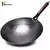 Wok de ferro doméstico, Panela antiaderente com alça de madeira, Ferro puro, Panela antiaderente, Fogão a gás, Forjamento manual - comprar online