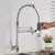 ULGKSD Bronze Kitchen Faucet 360 Rotate, Single Handle, Pull Down Spray Head, Torneira misturadora de água quente e fria para pia de cozinha - Construção Barata