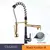 ULGKSD Bronze Kitchen Faucet 360 Rotate, Single Handle, Pull Down Spray Head, Torneira misturadora de água quente e fria para pia de cozinha - comprar online