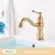 Rozin-Antique Brass Basin Faucet, Deck Montado, Único Punho, Guindaste Do Banheiro, Bico Longo, Pia Do Lavatório, Torneira Misturadora a Frio Quente, 5 Cores - comprar online