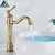 Rozin-Antique Brass Basin Faucet, Deck Montado, Único Punho, Guindaste Do Banheiro, Bico Longo, Pia Do Lavatório, Torneira Misturadora a Frio Quente, 5 Cores - Construção Barata