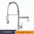 ULGKSD Bronze Kitchen Faucet 360 Rotate, Single Handle, Pull Down Spray Head, Torneira misturadora de água quente e fria para pia de cozinha - loja online