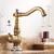 Antique Brass Ceramic Handle Basin Faucet, Torneira giratória do banheiro, Misturador quente e frio, Guindaste de cozinha