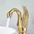 Imagem do Golden Swan Basin Sink Faucet Single Handle Countertop Banheiro Mixer Tap Deck Montado Latão Hot Cold Water Tap Chrome Mixer Tap