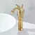 Golden Swan Basin Sink Faucet Single Handle Countertop Banheiro Mixer Tap Deck Montado Latão Hot Cold Water Tap Chrome Mixer Tap