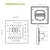 Imagem do Controlador de temperatura inteligente Tuya ZigBee com display digital para termostato HVAC de 3 velocidades de aquecimento e arrefecimento para controle de ar condicionado compatível com Alexa, Google Home